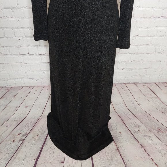 Chris McLaughlin Black Sparkle Formal Dress 4/6 - Picture 3 of 9